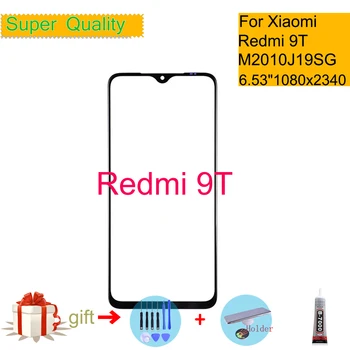 Už Xiaomi Redmi 9T Jutiklinio Ekrano Skydelio, Priekinės Stiklo Lęšis REDMI 9T J19S M2010J19SG LCD Stiklo Priekiniai Pakeitimo