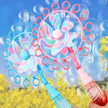 Vaikai Magic Wand Burbulo Pūtimo vėjo malūnas Žaislą Magic Muilo Burbulų Mašina, Lauko Žaislų Mergina
