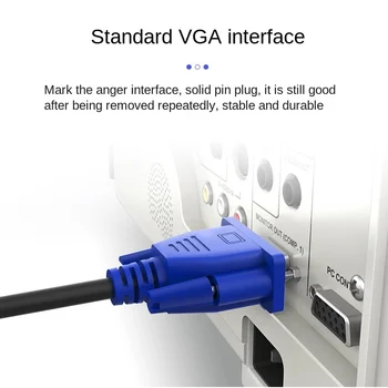 VGA laidas gamintojai originalus VGA3 plius 6 seniai pakuotės kompiuteris prijungtas monitorius, projektorius set-top box, vaizdo kabelį