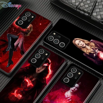 Wanda Scarlet Ragana Stebuklas atsparus smūgiams gaubtas, skirtas Samsung Galaxy S20 S21 FE Ultra Lite S10 5G S10E S8 S9 Plus Black Telefono dėklas