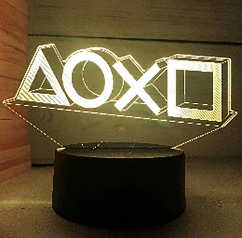 Xbox Žaidimas Naktį Šviesos 3D LED Akrilo naktinė lempa Vaikams, Miegamojo Puošimas Lavos Lampada Gimtadienio šventinių Dovanų Muitinės Foto Lempa