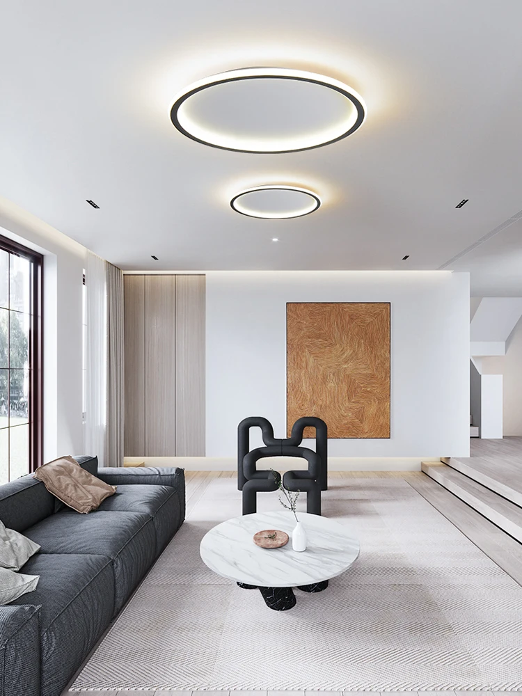 Modernus minimalistinis apskrito lubų šviesos kūrybos lempos, šiltas, kambario lubų lempa
