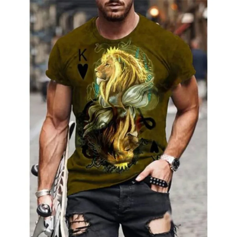3D retro stiliaus atspausdintas T-shirt su vėliava modelis pokerio T-shirt gatvės mados stilius, apvalios kaklo, kvėpuojantis, naujas 2021