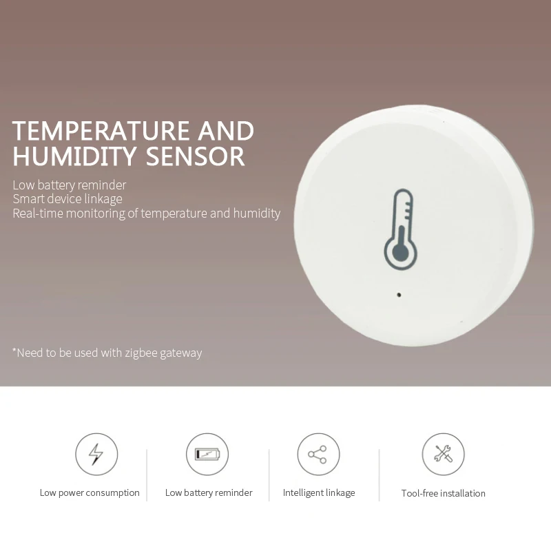Tuya ZigBee Smart Temperatūros Ir Drėgmės Jutiklis Dirbti Su Zigbee Vartai Centru Per Alexa 