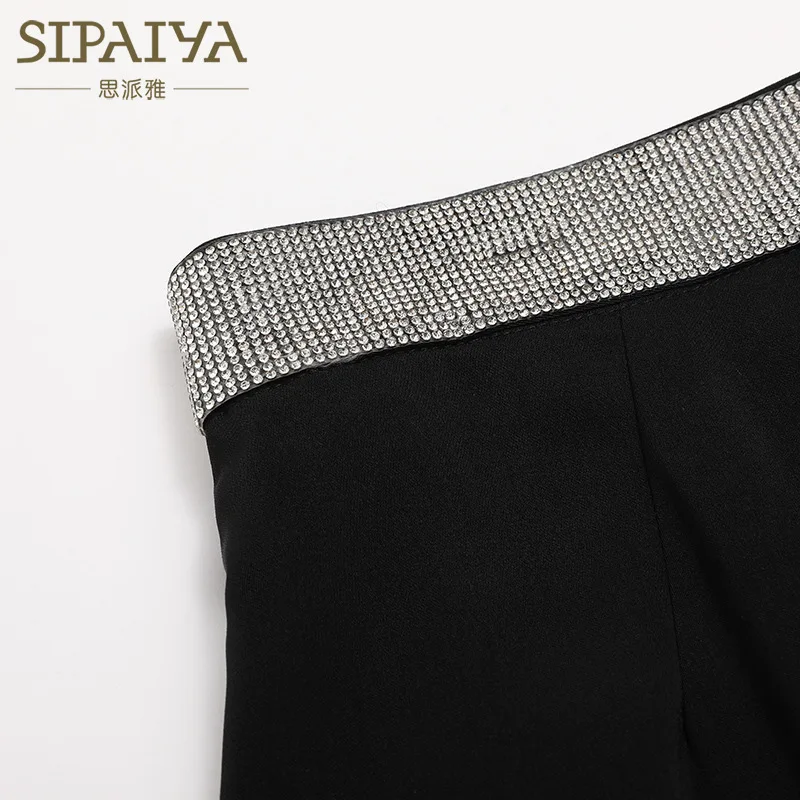 Nauji moteriški aukštos juosmens, plonas A formos sijonas trumpas atsitiktinis juosmens pusę ilgio sijonas suvynioti klubo sijonas