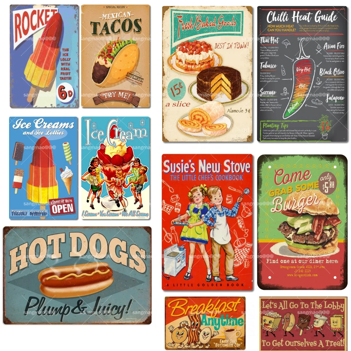 Čili Plakatas Alavo Pasirašyti Derliaus Pūsti Hot Dog Metalo Dažymo Požymių, Vaikų žaidimų Aikštelė, Virtuvės Dekoro Siena Lipdukas Plokštės