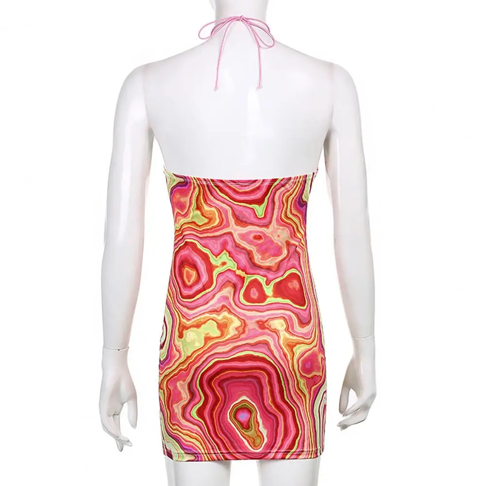 2021 Vasaros Suknelė Ponios Sexy spalvinga išmaišykite modelio spausdinimo Apynasrio Slim Moterų Mažai Padalinta Šalis Trumpa mini Suknelė, Vestidos