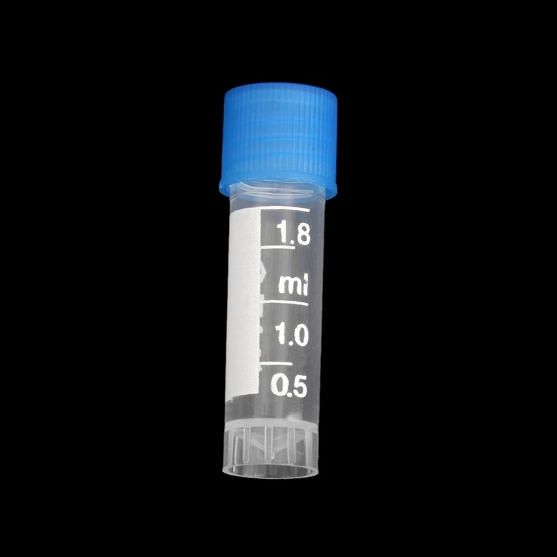 10 vnt 1.8 ml Plastiko Matavimo Cryo vamzdžiai Mėgintuvėlį Mėginys