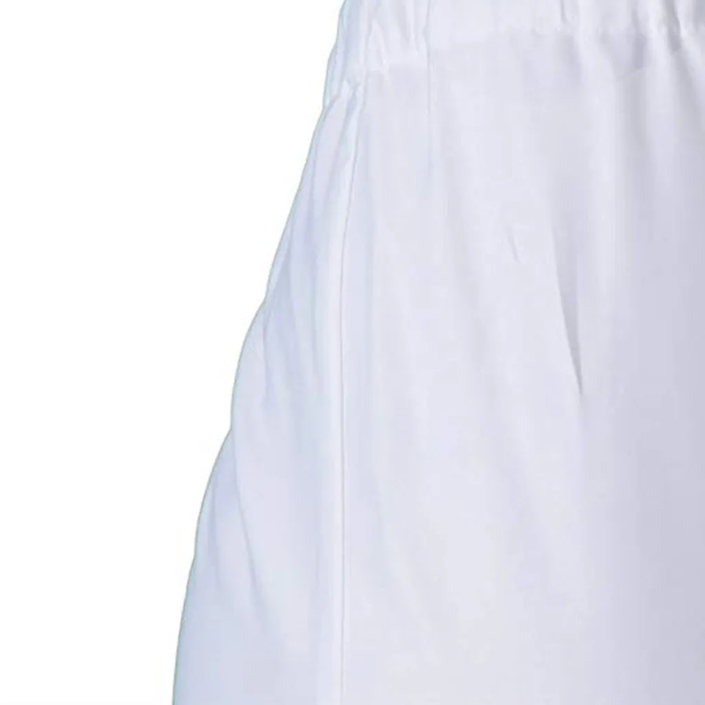 2021 Mados Moterų Balta spalva Atsitiktinis Antblauzdžiai Kelnės Ponios Atsipalaidavęs Laisvalaikio Kelnės Baltos spalvos moteriški Džinsai Streetwear Krovinių Kelnės