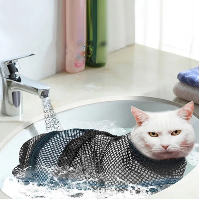 Naminių kačių valymas ir šukavimas anti-scratch, anti-pabėgti katė maiše katė augimo vonios krepšys, katė prekių pet wash bag Anti-Scratch