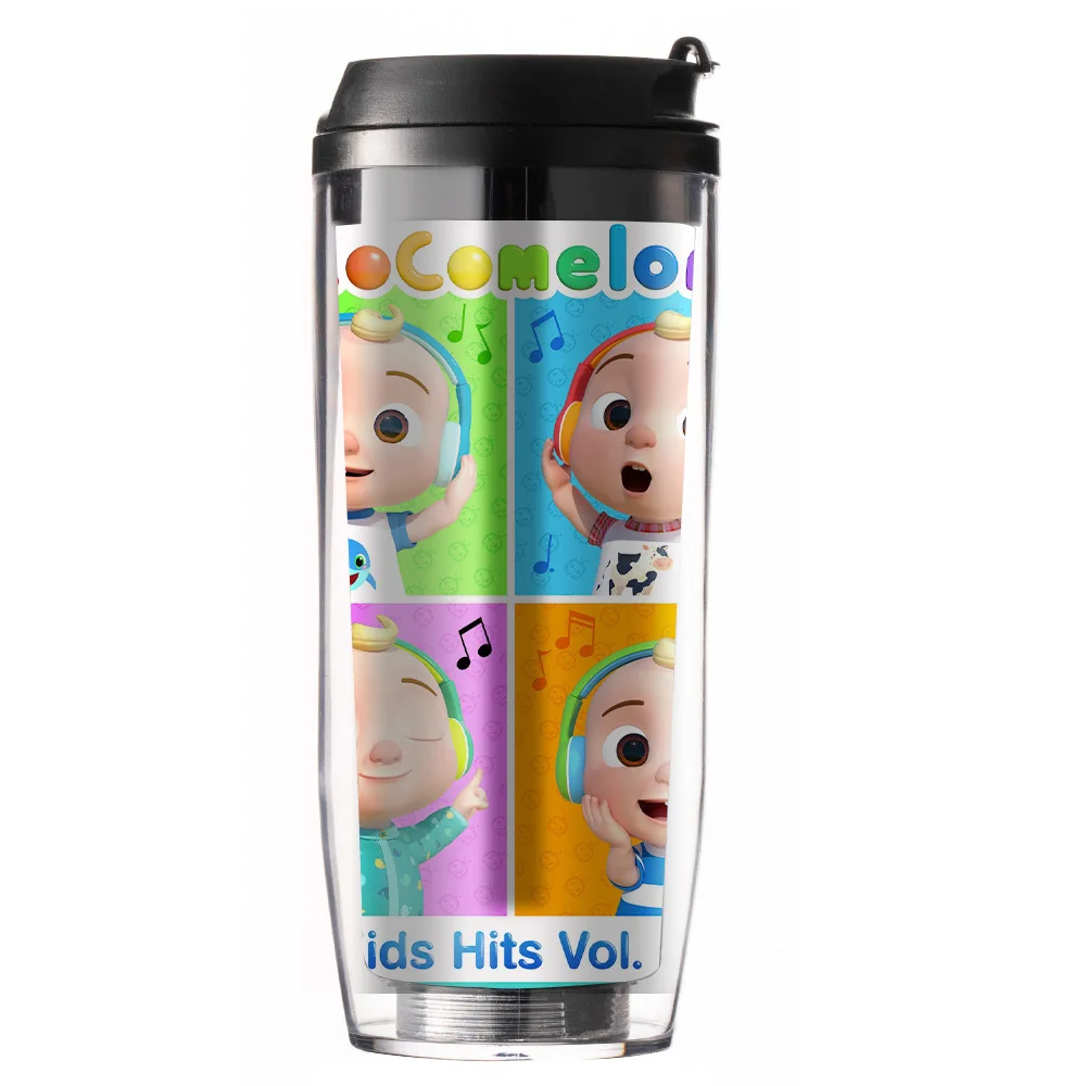Cocomelon JJ Berniukas Taurės Šiaudų Taurė Cartoon dvisluoksnis Plastikas Lydintis Taurės Izoliuoti Vandens Puodelį Vaikų Taurė
