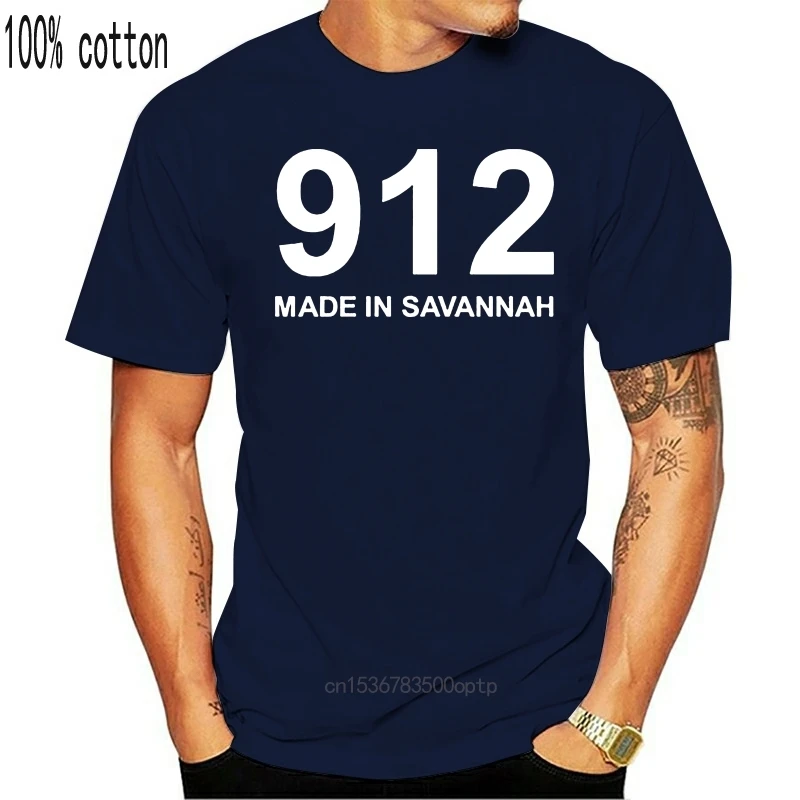 912 Made in Savannah T-Shirt Gruzijos GA Pasididžiavimas Tee Marškinėliai