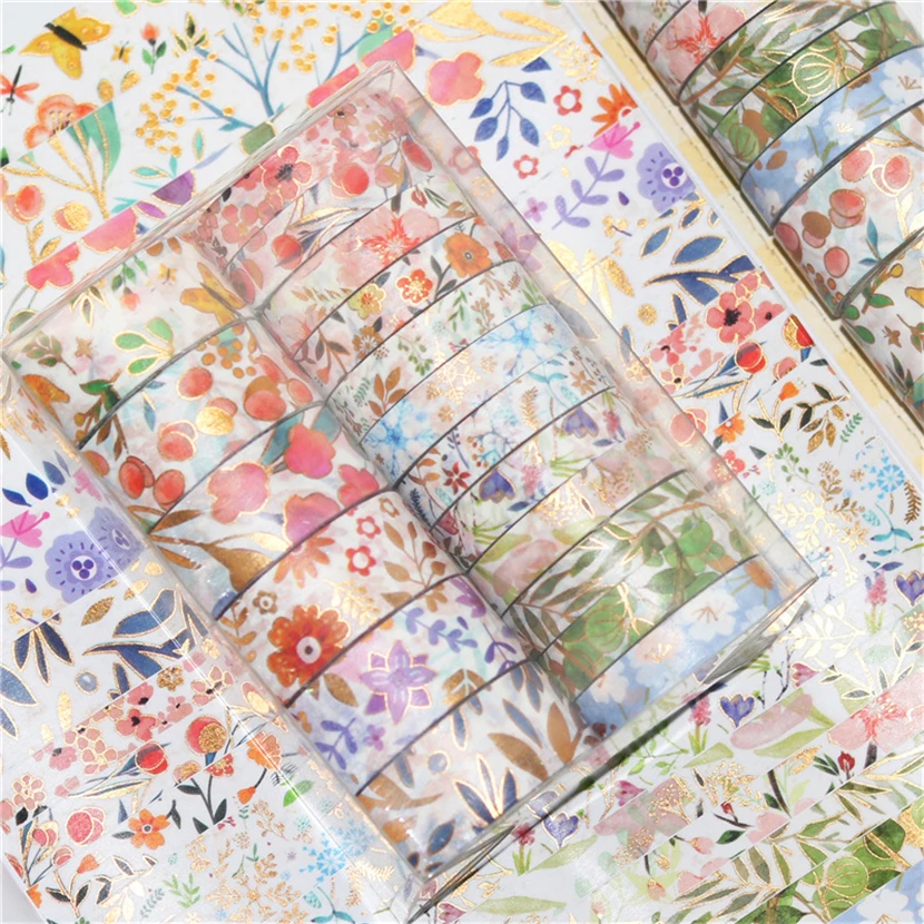 Washi tape kawaii 18rolls gėlių 3m washi tape nustatyti mielas Lipdukai Įdegio maskavimo juostos scrapbooking adhesiva dekoratyvinės juostos