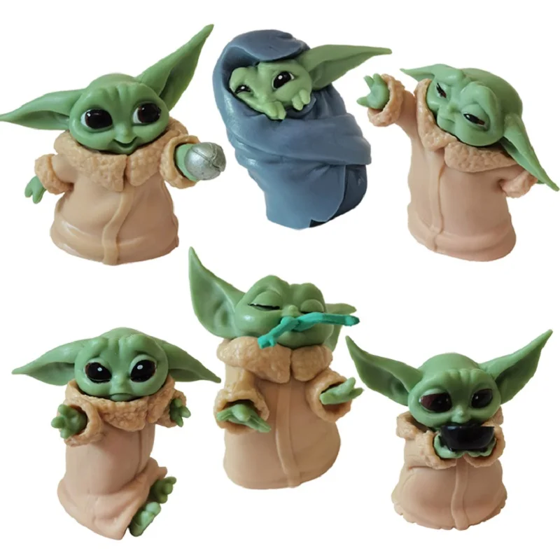 Brand New Baby Yoda Rinkimo Veiksmų Skaičius, Star Wars Vaikams, Žaislas, 5 - 6 Cm, Mini Modelis Lėlės, Žaislai, Vaikų Dovanų