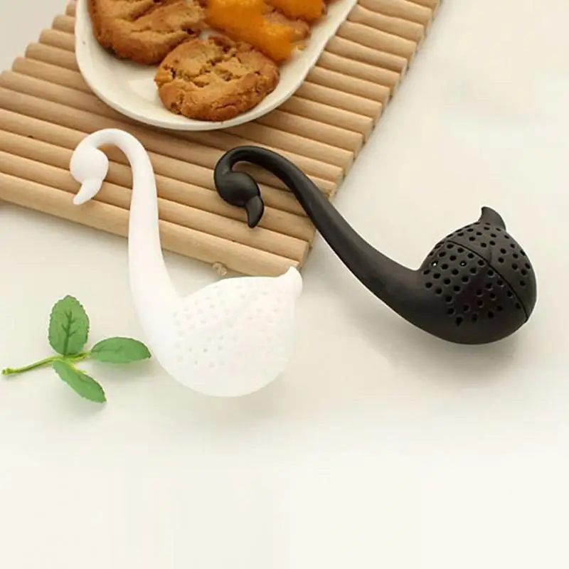 1pc Kūrybos Swan Arbata Infuser Aplinkai Nešiojamų Arbatos Sietai Teaware Baro Priemonė Infuser Filtras Difuzorius Virtuvės Accessories