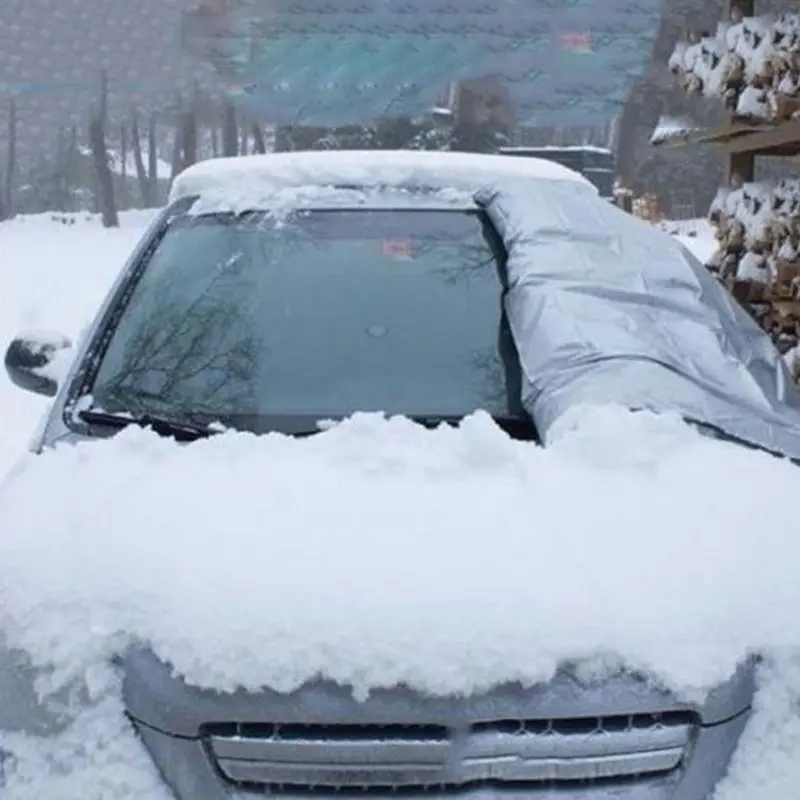 Automobilių Stiklų Apima Anti-UV Snowproof Visišką Apsaugą Dvipusis Priekinio stiklo Dangtelis nuo Saulės Sniego, Ledo Universalūs Skydai 146*70cm