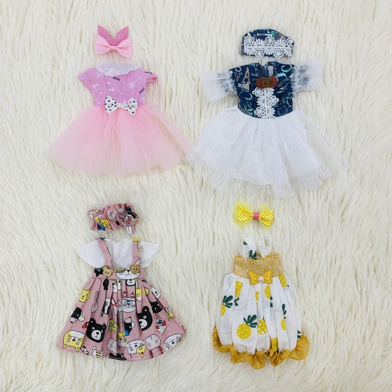 Naujas 1/6 BJD Doll Priedai 10 Colių Lėlės Suknelė 30cm Lėlės Drabužių, Skrybėlių Vaikai 