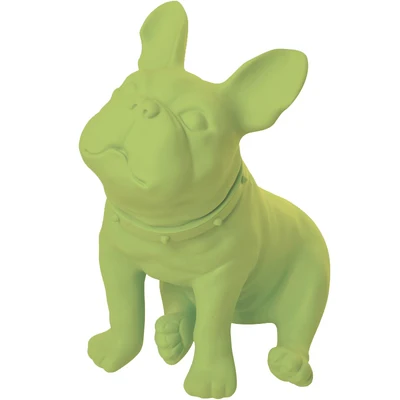 Žalia Plastiko Prancūzų Buldogų Šunų Manekenas Su Sukosi Galva Ekrane, D70
