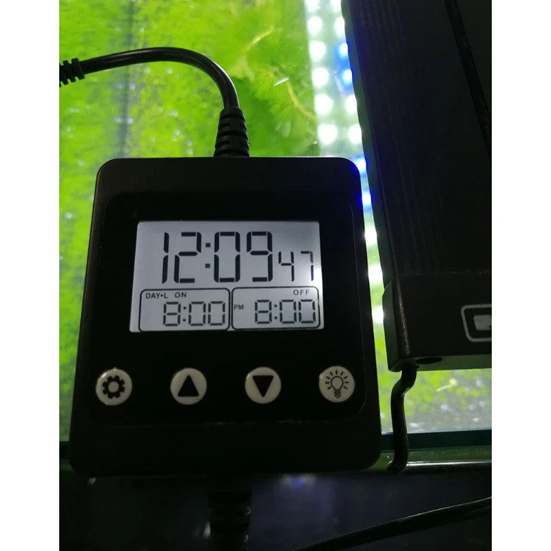 Akvariumas LED Šviesos Reguliatorius Reguliatorius Moduliatorius su LCD Ekranu, skirtas Žuvų Bakas Laikas Tamsos Sistema Saulėtekio&Sun set Sistema