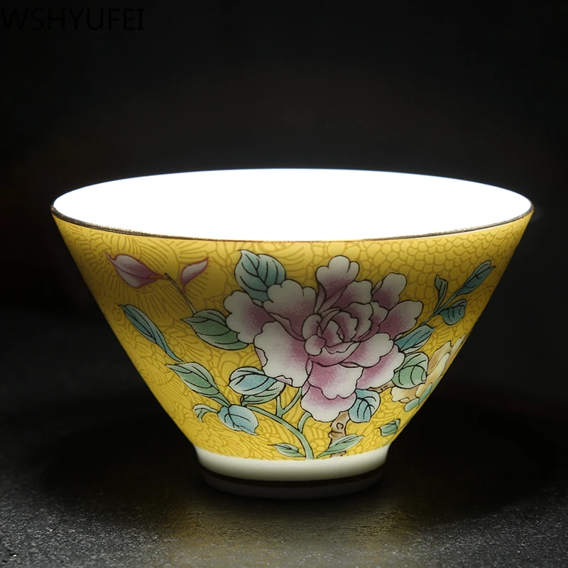 WSHYUFEI Kinų Arbatos Puodelio Keramikos maži arbatos dubenėlį Arbatos nustatyti papildomus Porceliano Arbatos Rinkinys, Priedai Namuose patys puodeliai Drinkware 60ml