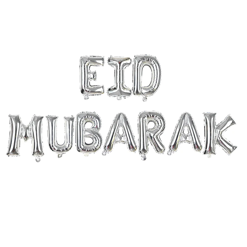 1 Set EID MUBARAKAS Balionai Ramadanas Kareem Apdailos Rose Gold Laišką Star Mėnulis Eid Balioną už Islamo Musulmonų Eid Šalies Supplie