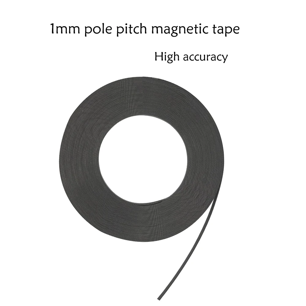 TR10 1+1mm Didelis Tikslumas Magnetinių Juostų Polių Ilgis 1mm Juostelės Dydis 10*1.5 mm, Magnetinis Jutiklis Staklės, Medienos apdirbimo, Akmens