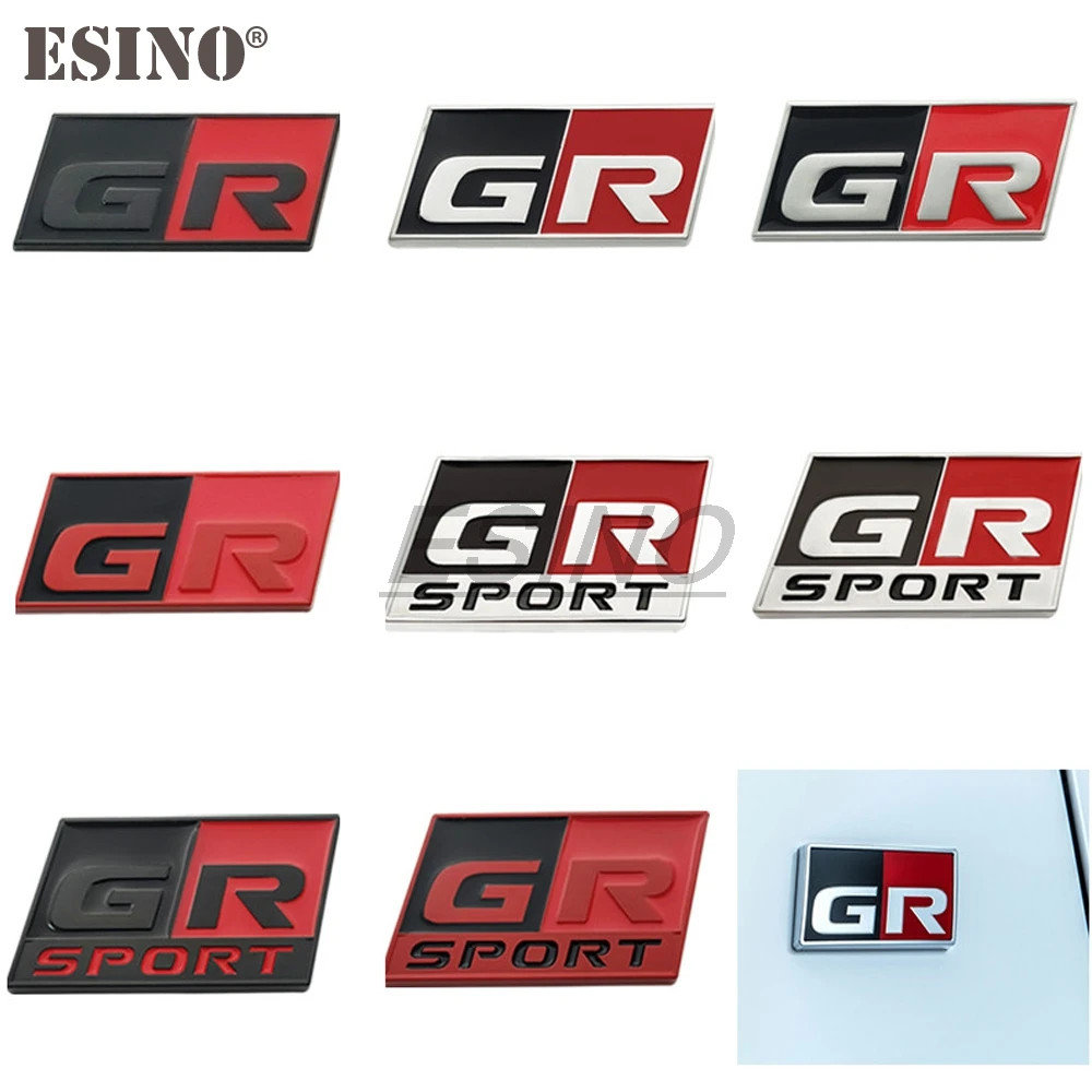 Automobilio Stilius Gazoo Racing GR GR MN 3D Automobilių Cinko Lydinys Ženklelis Adhensive Metalo Emblema Decal Toyota Supra AE86 GT86
