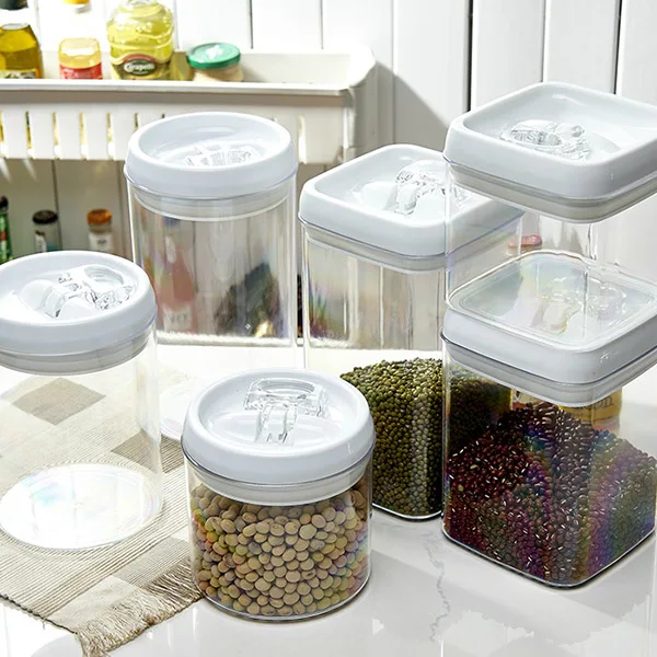 Plastikinės Plombos Sandariai Maisto produktų Laikymo Dėžutė Skardinės Jar Virtuvės Grūdų, Konteinerių SDF-LAIVAS