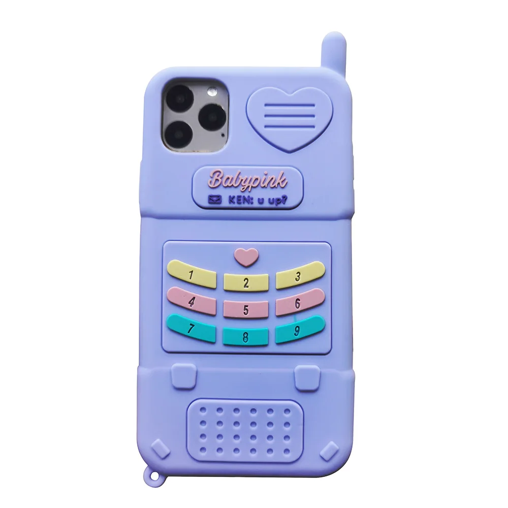 IPhone 6 7 8 11 12 Pro XR XS Max Plius Mini SE2020 3D Animacinių filmų Gyvūnų Minkšto Silicio Atveju Telefono Galinį Dangtelį Odos Apvalkalas atsparus smūgiams
