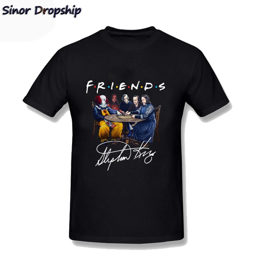 Vyrai Marškinėlius Geriausias Stephen King Siaubo Simbolių Draugais Poleras Hombre Atspausdinta Marškinėliai Greitai-džiovinimo Camisetas Plius Dydis