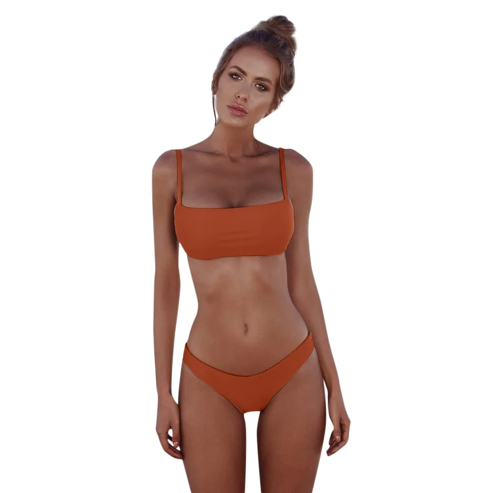 2021 maudymosi Kostiumėliai Moterims Bandeau Tvarstis Bikini Komplektas, Push-Up Brazilijos Paplūdimio SwimsuitWomen ' s Plaukimo Kostiumas Seksualus Bikini maudymosi kostiumėlis LW