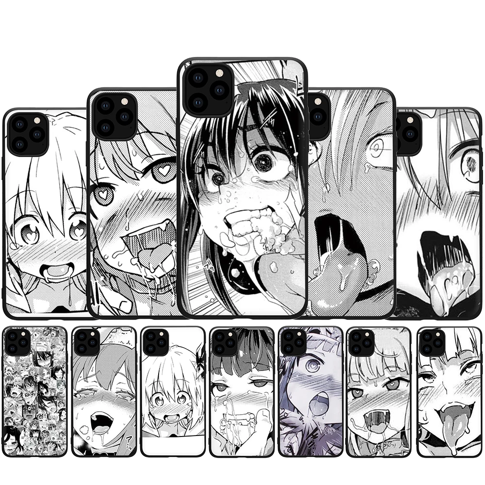Anime mergaitė animaciją japonija minkštas silikoninis telefono dangtelį case for iphone 5 5s SE 2020 6 6s 7 8 Plus X XR XS 11 pro Max
