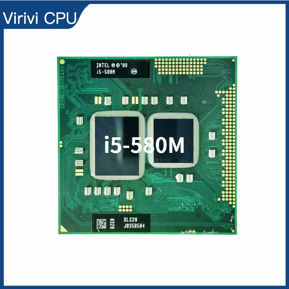 Intel Core i5-580M i5 580M SLC28 2.6 GHz, Dual-Core, Quad-Sriegis CPU Procesorius 3W 35W Lizdas G1 / rPGA988A