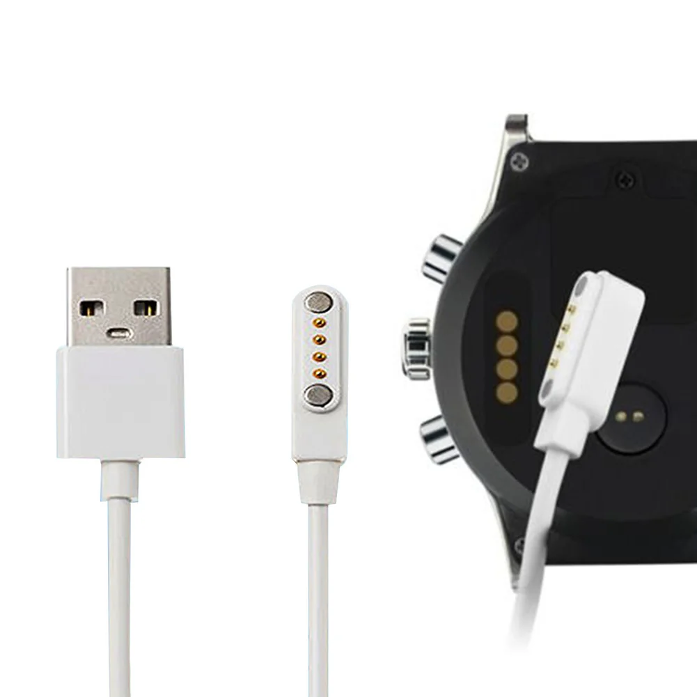 4Pin Universalus USB Įkrovimo Kabelis Magnetinio Žiūrėti Įkroviklio Įkrovimo Kabelis KW18/KW88/K88H/GT88 Smart Žiūrėti Įkroviklis