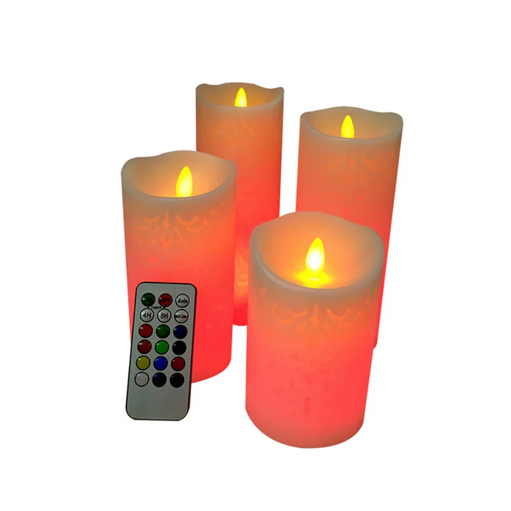 LED Flameless Žvakės Spalva Keičiasi Žvakės Su 18-Raktas Nuotolinio Valdymo pultas, Laikmatis Elektroninių LED Žvakė Žibintai, Vestuvių Dekoravimas