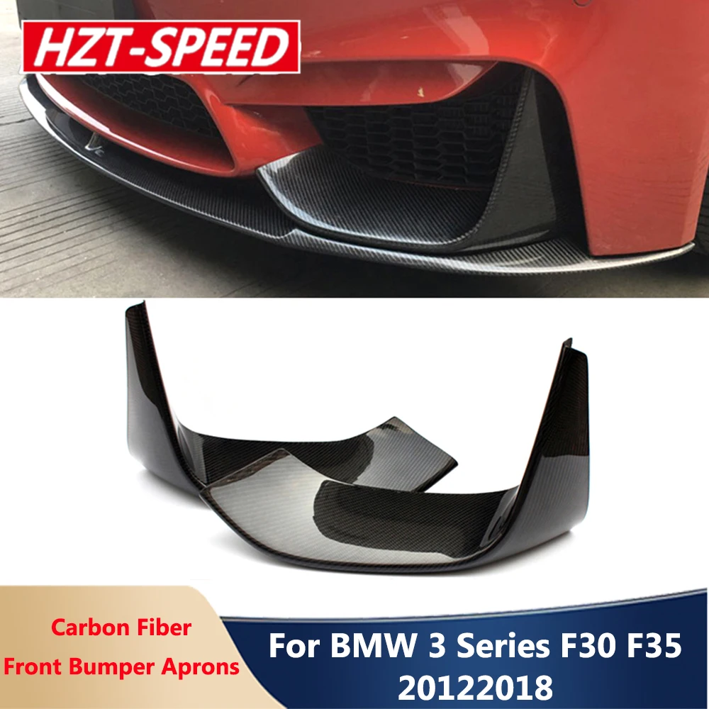 Galiniai Anglies Pluošto Automobilio Bamperio Prijuostės Pusėje Splitter F30 F35 BMW 3 Serijos Modifikacija M3 Stiliaus Automobilio Buferio 2012-2018