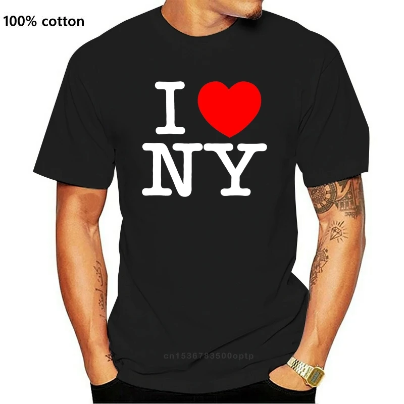 Aš Myliu New York NY Širdies suvenyrų Juokingi marškinėliai dovanų Komiksai Klasikiniai Drabužiai