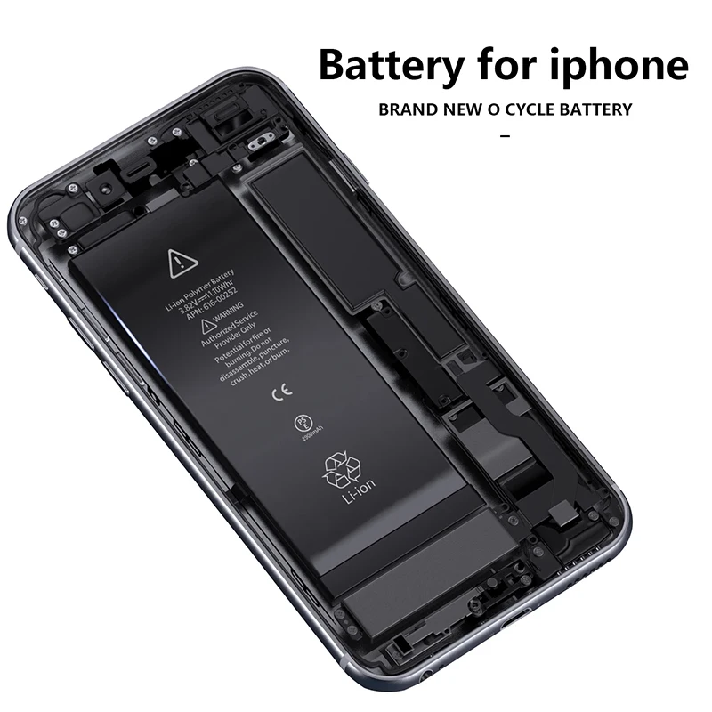 OEMG Telefono Bateriją, Skirta iPhone 6 5S 6S 7 8 Plus X XS Max XR 11 Pro Originalus Talpa Bateria Pakeitimo Batterie 