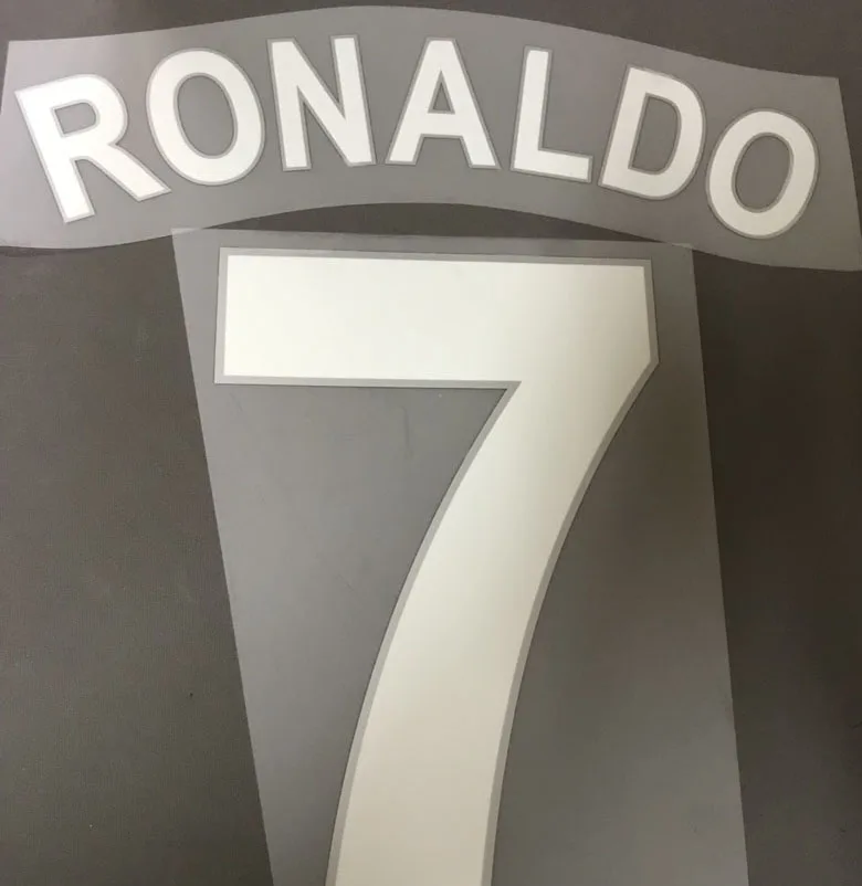 Aukščiausios Kokybės, 2008 m. UCL #7 Ronaldo Nameset Spausdinimo Pritaikyti Bet kokį Vardą Skaičius Geležies Futbolo Pleistras