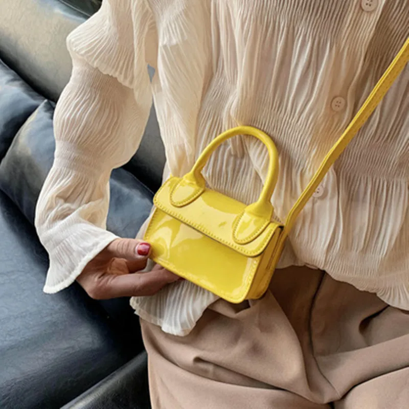 Candy spalvas mini krepšys moterims 2021 mažos rankinės prabangių dizainerių mados crossbody moliusko geldele Nešti maišą sac de luxe femme