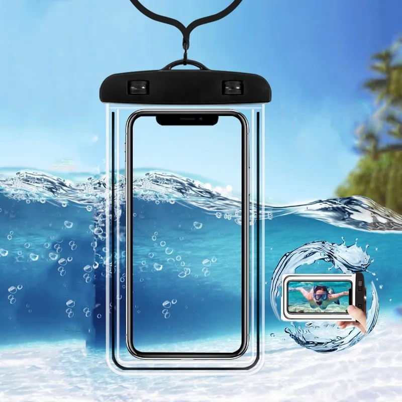Universali Vandeniui Atveju Mobiliojo Telefono Dangtelį Coque Vandens Įrodymas Maišelis Maišas iPhone 12 11 Pro Max 8 Plius 