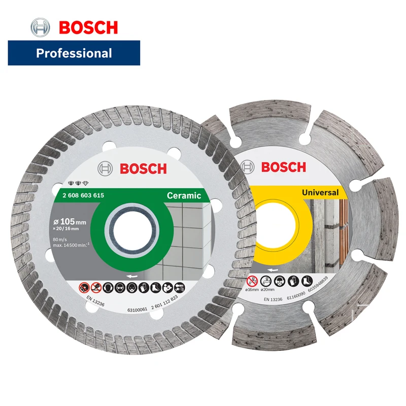 Bosch 105mm Diamond Disc Bendrojo Marmuro Lapas Marmuro Medžiagos, Betono Sustiklintos Plytų Pjovimo Sauso ir Šlapio Lapo Kampas Malūnėlis