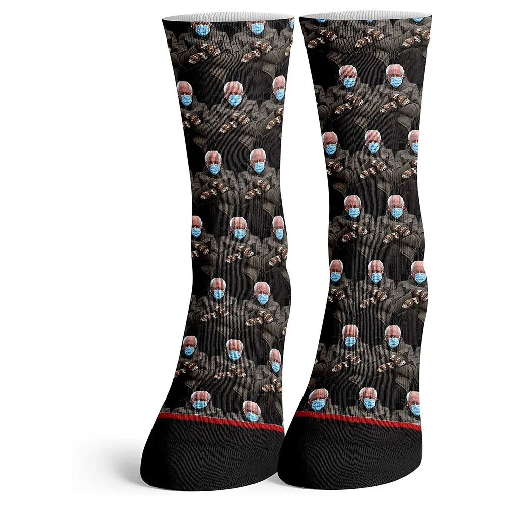 Bernie Sanders Nuotaika Kojinės Streetwear Sockken 3D Spausdinimo Hip-Hop Naujovė Kojinės Vyrų Skate