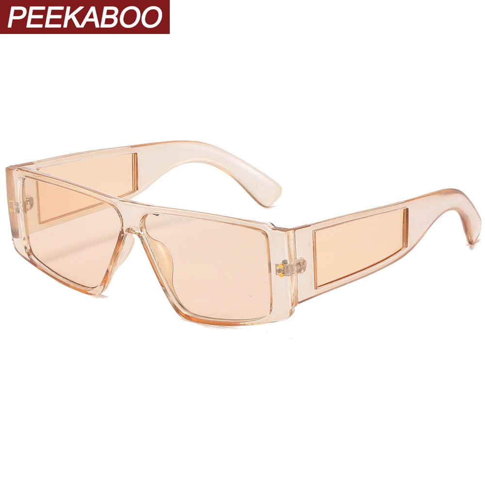 Peekaboo juoda shield akiniai nuo saulės moterims aikštėje PC rėmo mados vyras saulės akiniai derliaus vėjo uv400 ruda 2021 lašas laivas