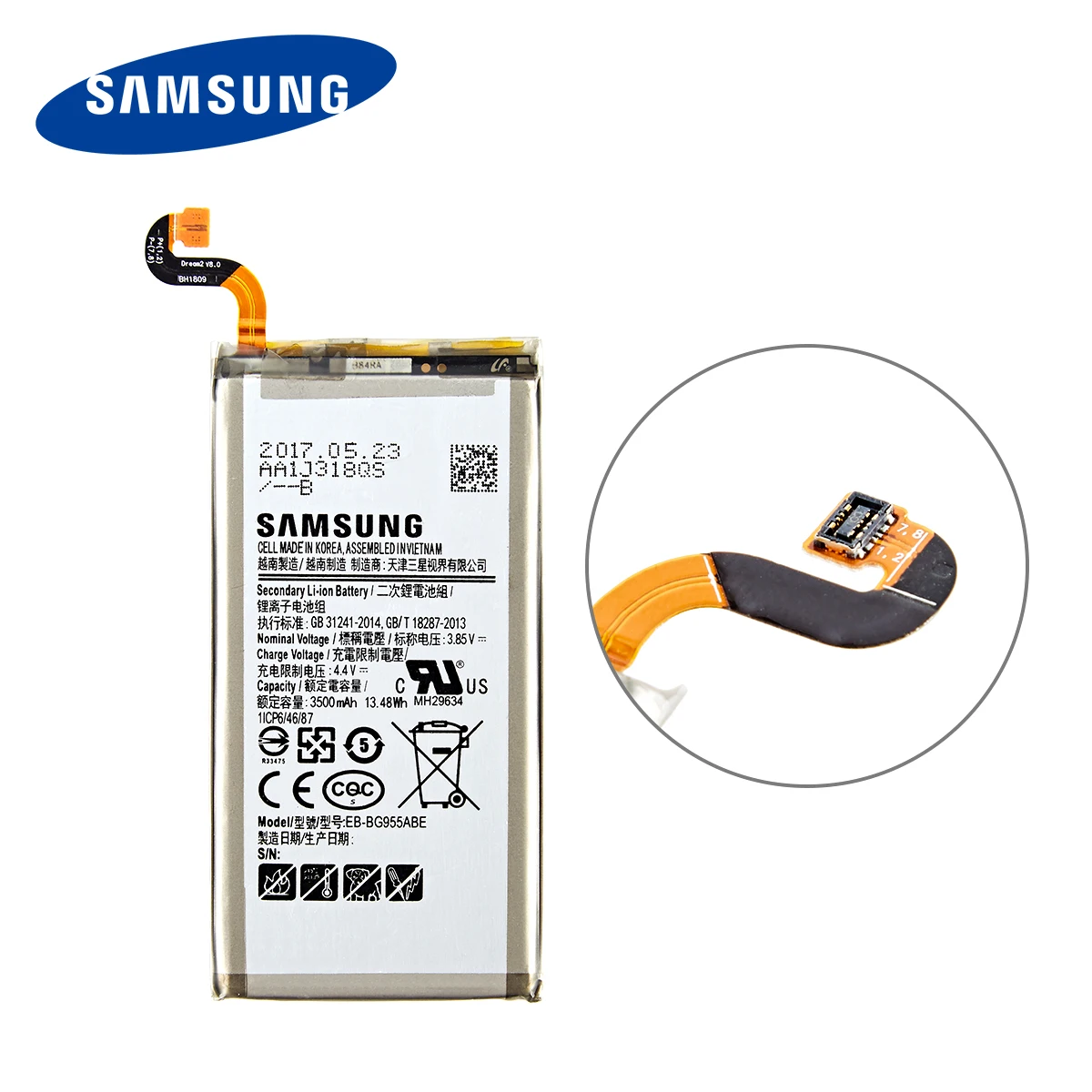 SAMSUNG Originalus EB-BG955ABA EB-BG955ABE 3500mAh Baterija Samsung Galaxy S8 Plus+ G9550 G955 G955F/A G955T G955S G955P +Įrankiai