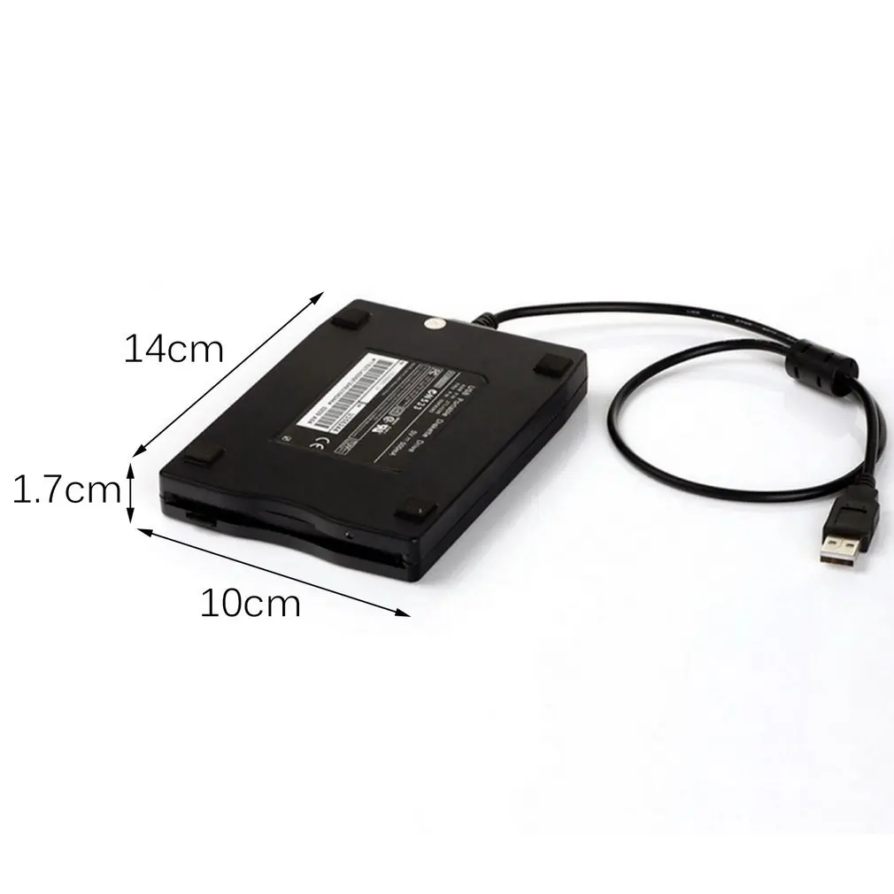 3.5 colio 1.44 MB FDD Black USB Portable Išorinė Sąsaja Diskelį FDD Išorinis USB Diskelių Nešiojamas