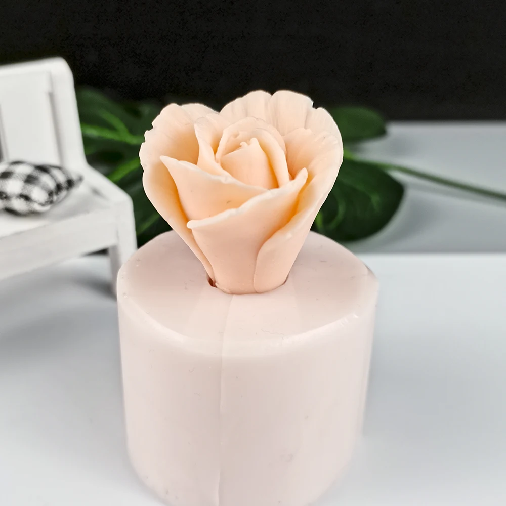 HC0323 PRZY Pelėsiams atsparus Silikoninis Mini Gėlių Puokštė Rožių Formų, Gražių Bijūnų Pelėsių Muilo, Žvakių Liejimo formos Molio Dervos Liejimo formos