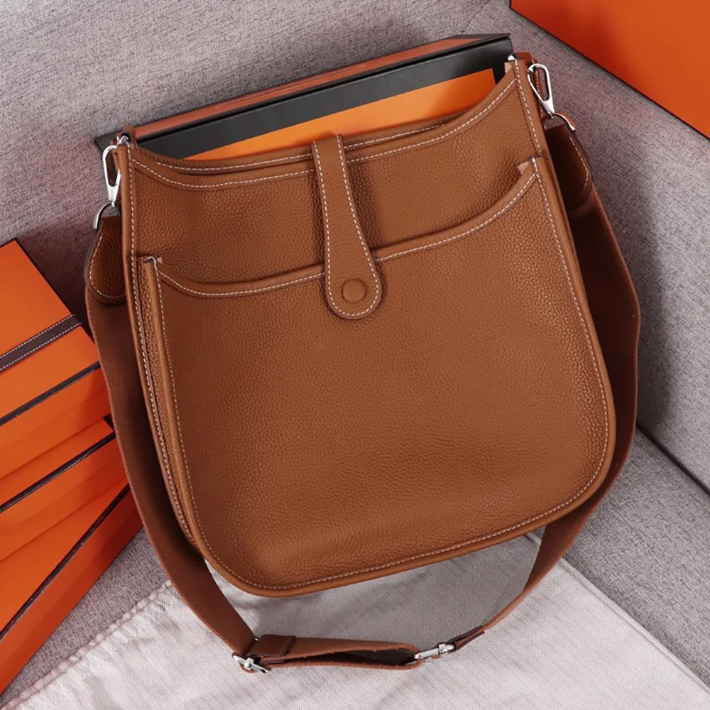 2021New atvykimo natūralios Odos Moterų Mados dizaino Rankinės vientisos spalvos Korpuso maišelis Minkštas odinis Petį krepšys