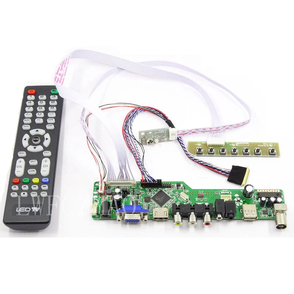 Naujas TV56 Kontrolės Valdyba Stebėti Rinkinys B156XW04 Prieš 5 V5 TV+HDMI+VGA+AV+USB 15.6