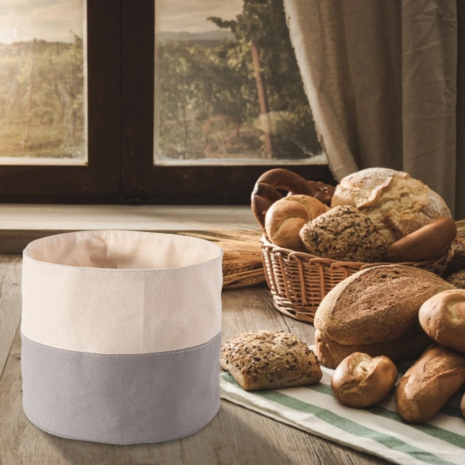 1pc Daugkartinio naudojimo medvilnės drobės duonos maišelį, maisto klasės, duonos krepšelis, maisto produktų laikymo medvilnės maišelį, naudojamas vietoje duonos greitas pristatymas